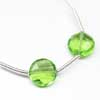 Green Peridot Quartz Faceted Checker Coin Matching Pair You get 2 Beads Same Size Pair. Size 8x8mm appox. Hydro quartz is synthetic man made quartz. It is created in different different colors and shapes. 